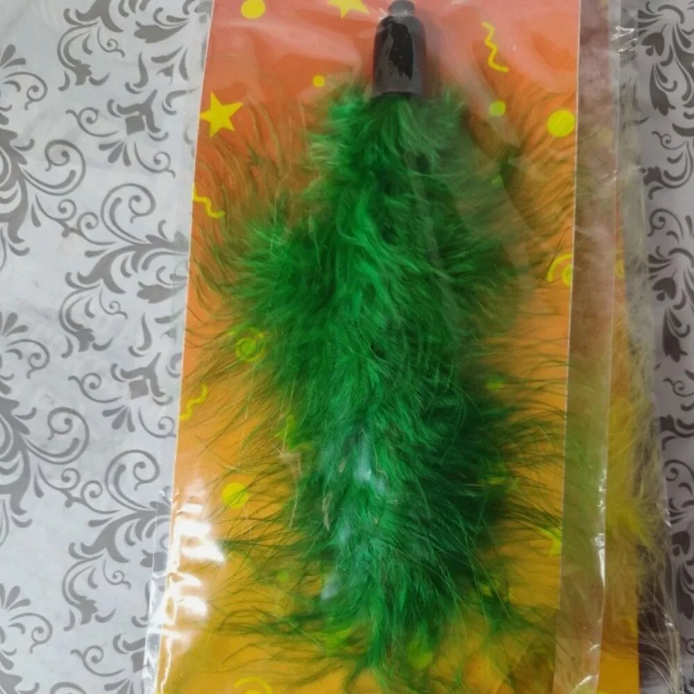 Lot of 3 Lazy Pet Interactive Tail Tease Cat Toy Brown, Green, & Yellow
